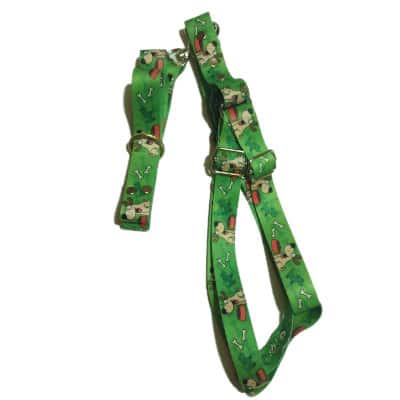 collar para perro cinta china verde